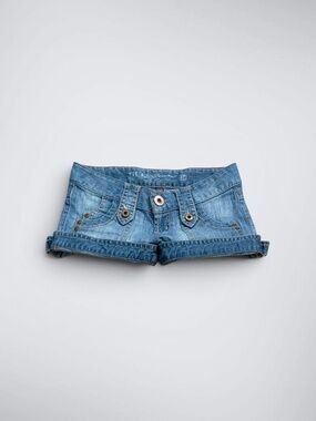 Guess Ultra Low Rise Micro Denim Shorts